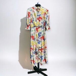 🌻NEW (with tags!) Rixo Target Mock Neck Cascade Ruffle Dress Size 4